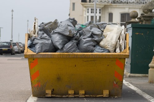 Recycling construction debris in Haggerston