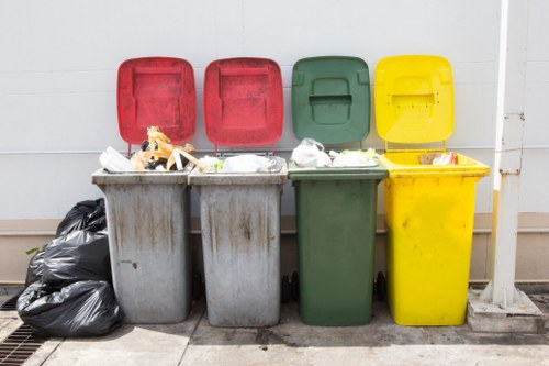 Visual of waste sorting facility in Millwall construction site