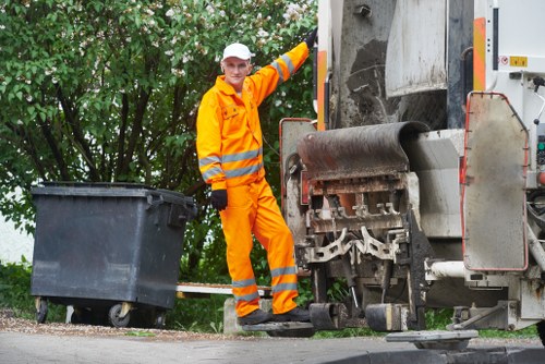 Recycling center in Clapton receiving builders waste